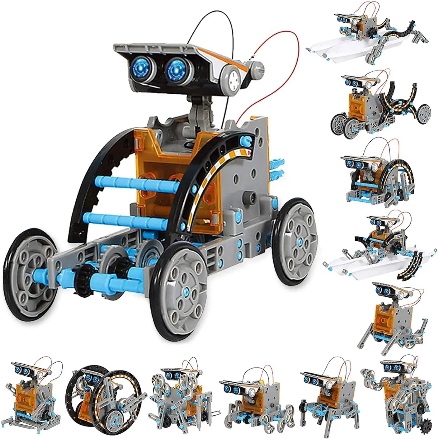 Science Project Robot - 13'ü 1 arada Eğitim Güneş Robot