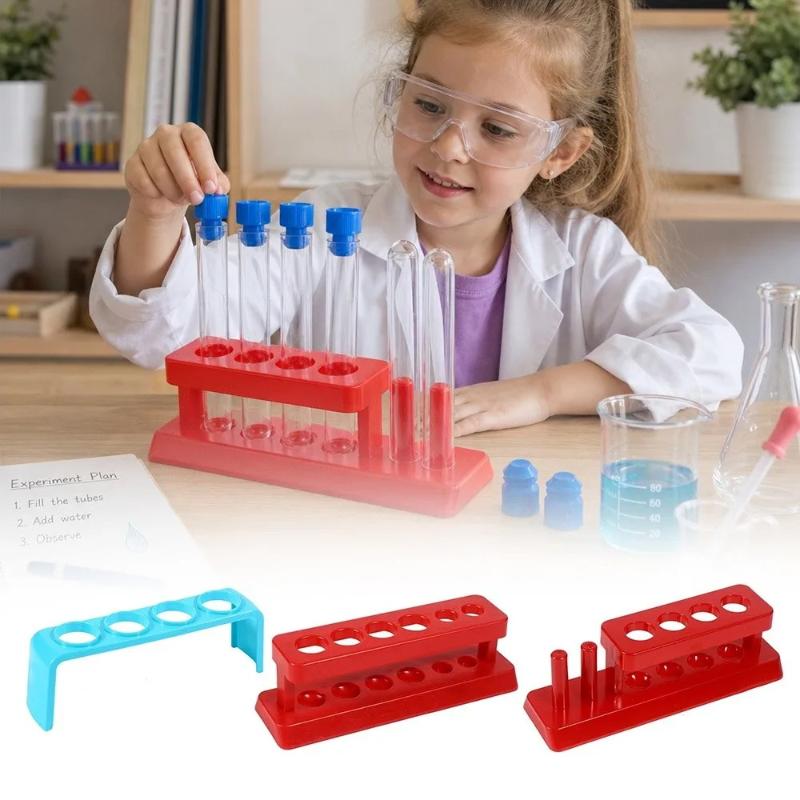 Science Experiment - Plastik Test Tüpü Tutucu Rafı Kalınlaştırılmış