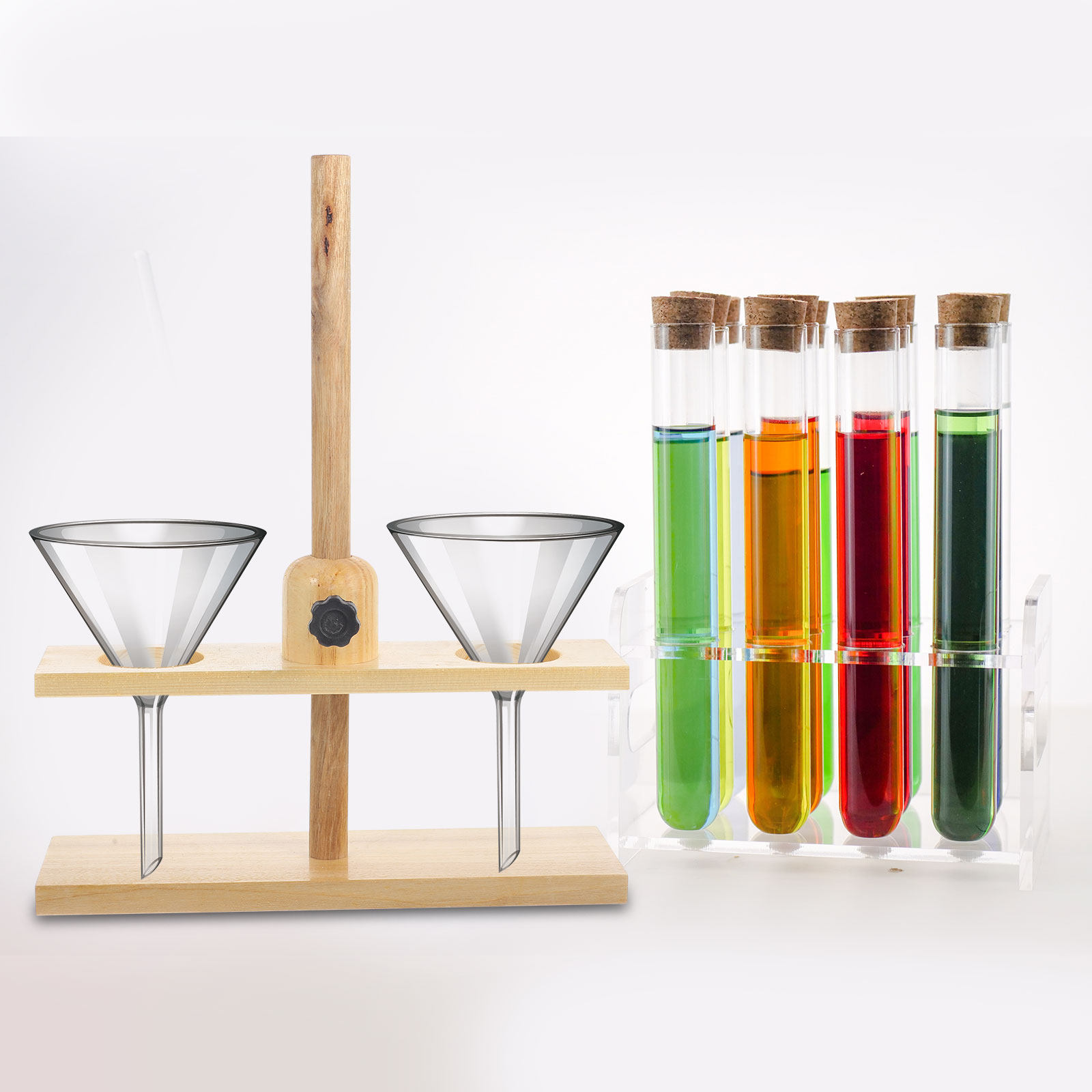 1 Adet Çift Delikli Huni Stand - Science Experiment incelemesi ve fiyatı